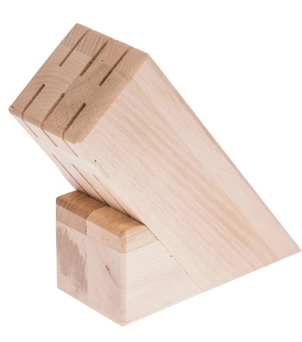 Beech Wood Knife Block with 6 Slots – Wooden World