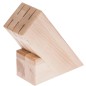 Beech Wood Knife Block with 6 Slots – Lacquered Light Wood Knife Organizer 18x7x15 cm Beech Wood Knife Block with 6 Slots – Lacquered Light Wood Knife Organizer 18x7x15 cm