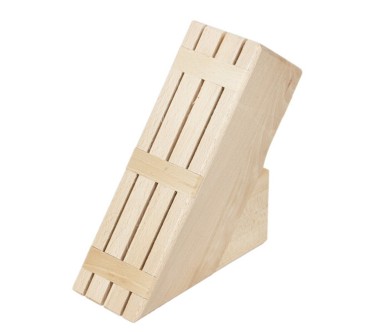 Beech Wood Knife Block with 6 Slots – Wooden World