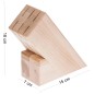 Beech Wood Knife Block with 6 Slots – Lacquered Light Wood Knife Organizer 18x7x15 cm Beech Wood Knife Block with 6 Slots – Lacquered Light Wood Knife Organizer 18x7x15 cm