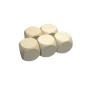 Raw Beech Wood Dice Set of 5 – 2 cm Blank Wooden Cubes for DIY, Crafts & Games