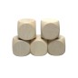 Raw Beech Wood Dice Set of 5 – 3 cm Blank Wooden Cubes for DIY, Crafts & Games