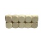 Raw Beech Wood Dice Set of 10 – 3 cm Blank Wooden Cubes for DIY, Crafts & Games