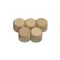 Raw Beech Wood Dice Set of 5 – 5 cm Blank Wooden Cubes for DIY, Crafts & Games