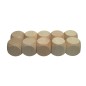 Raw Beech Wood Dice Set of 10 – 5 cm Blank Wooden Cubes for DIY, Crafts & Games