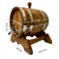 Oak Barrel with Stand and Tap – 6L Beverage Dispenser for Wine, Whiskey & Spirits Oak Barrel with Stand and Tap – 6L Beverage Dispenser for Wine, Whiskey & Spirits