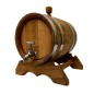 Oak Barrel with Stand and Tap – 10L Beverage Dispenser for Wine, Whiskey & Spirits Oak Barrel with Stand and Tap – 10L Beverage Dispenser for Wine, Whiskey & Spirits