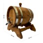 Oak Barrel with Stand and Tap – 10L Beverage Dispenser for Wine, Whiskey & Spirits Oak Barrel with Stand and Tap – 10L Beverage Dispenser for Wine, Whiskey & Spirits