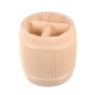 Pine Wood Organizer in Barrel Shape with 3 Compartments – 17x16 cm