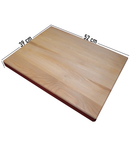 Beech Wood Cutting Board Block with Handle – 52x39x4 cm