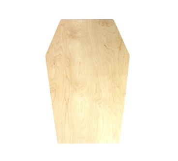 Large wooden coffin-shaped box 58cm Halloween