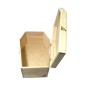 Wooden World large wooden coffin-shaped box Halloween decorative storage 58cm Wooden World large wooden coffin-shaped box Halloween decorative storage 58cm