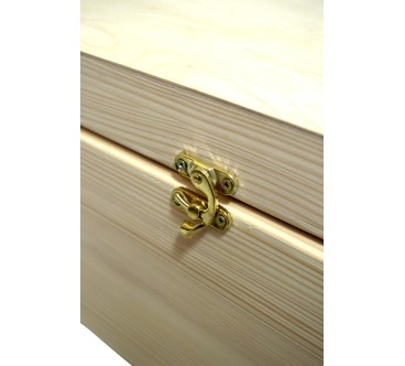 Large wooden coffin-shaped box 58cm Halloween