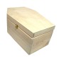 Wooden World large wooden coffin-shaped box Halloween decorative storage 58cm Wooden World large wooden coffin-shaped box Halloween decorative storage 58cm