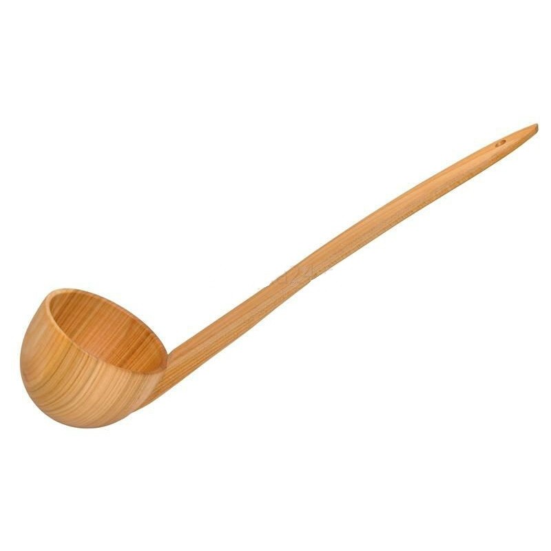 Cherry Wood Ladle for Kitchen and Sauna – Length 38 cm