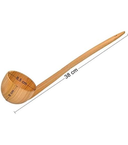 Cherry Wood Ladle for Kitchen and Sauna – Length 38 cm