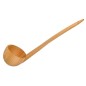 Large Cherry Wood Ladle for Kitchen and Sauna – Natural Eco-Friendly Serving Spoon with 55 cm Handle and Deep 11 cm Bowl