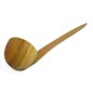 Large Cherry Wood Ladle for Kitchen and Sauna – Natural Eco-Friendly Serving Spoon with 55 cm Handle and Deep 11 cm Bowl