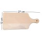 Beech Wood Cutting Board with Handle – 27x12 cm – Kitchen & Serving Board