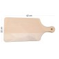 Beech Wood Cutting Board with Handle – 42x22 cm – Large Kitchen & Serving Board