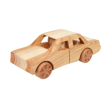 Wooden toy car Fiat 125p - Wooden World