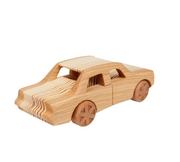 Wooden toy car Fiat 125p - Wooden World