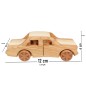 Wooden World wooden toy car Fiat 125p 12cm natural wood