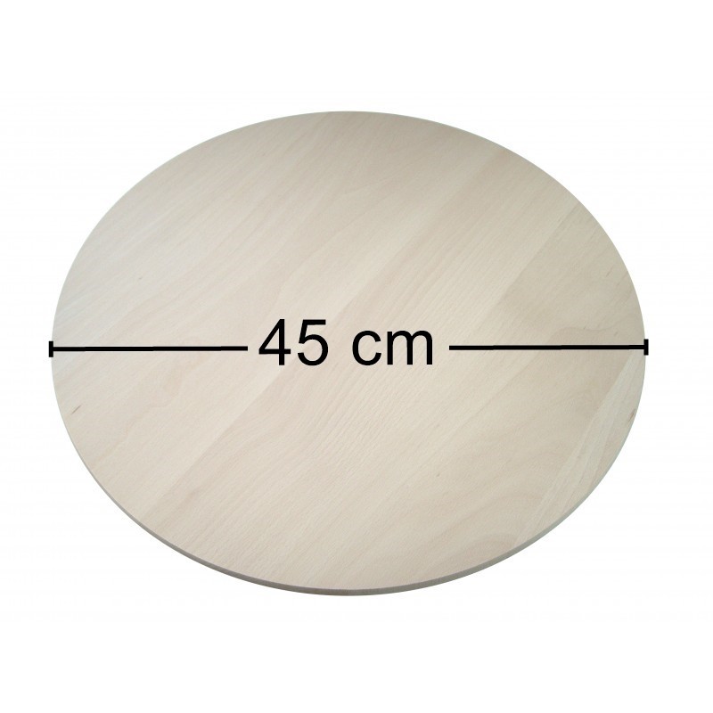 Wooden World round beech wood pizza board 45cm diameter smooth edge – Unfinished / Raw Wood Wooden World round beech wood pizza board 45cm diameter smooth edge – Unfinished / Raw Wood