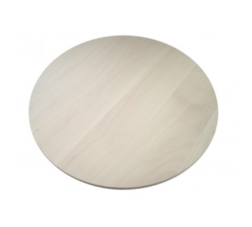 Wooden World round beech wood pizza board 50cm diameter smooth edge – Unfinished / Raw Wood