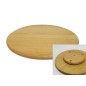 Wooden World round beech Lazy Susan turntable 45cm diameter oiled wood