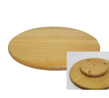 Round beech Lazy Susan 60cm - Wooden World