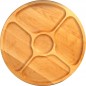 Wooden World round beech Lazy Susan serving board 33cm with 5 compartments Wooden World round beech Lazy Susan serving board 33cm with 5 compartments