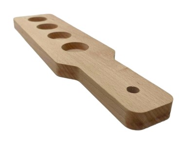 Beech Shot Glass Serving Board 30x7 cm with 4 Holes