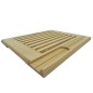 Beech Bread Cutting Board with Crumb Tray and Knife Slot 35x29 cm Beech Bread Cutting Board with Crumb Tray and Knife Slot 35x29 cm