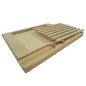 Beech Bread Cutting Board with Crumb Tray and Knife Slot 35x29 cm Beech Bread Cutting Board with Crumb Tray and Knife Slot 35x29 cm