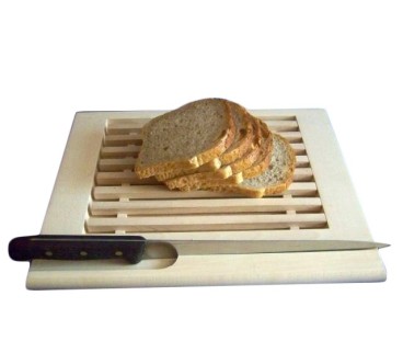 Beech Bread Cutting Board with Crumb Tray 35x29 cm