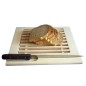 Beech Bread Cutting Board with Crumb Tray and Knife Slot 35x29 cm Beech Bread Cutting Board with Crumb Tray and Knife Slot 35x29 cm