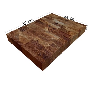 Oak End Grain Chopping Block 32x24 cm