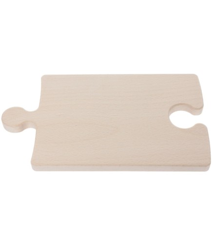 Beech Puzzle Cutting Board 26x15 cm with Glass Holder
