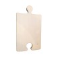 Wooden Beech Puzzle Cutting Board 26x15 cm with Wine Glass Holder