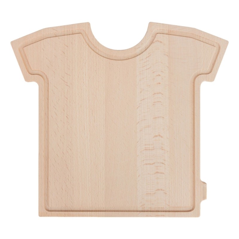 Beech Wooden Cutting Board Shirt Shape 28x25 cm Beech Wooden Cutting Board Shirt Shape 28x25 cm
