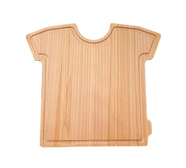 Beech Shirt Shape Cutting Board 28x25 cm
