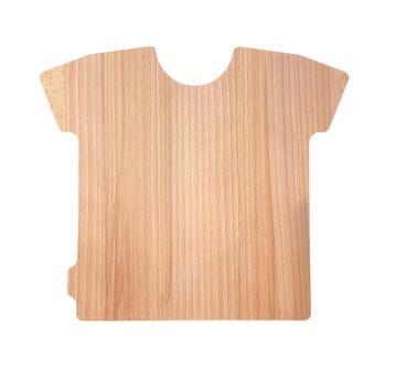 Beech Shirt Shape Cutting Board 28x25 cm