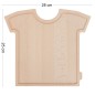 Beech Wooden Cutting Board Shirt Shape 28x25 cm Beech Wooden Cutting Board Shirt Shape 28x25 cm