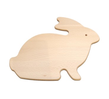 Rabbit Shape Beech Cutting Board 25x20.5 cm