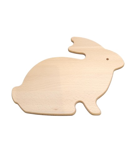 Rabbit Shape Beech Cutting Board 25x20.5 cm