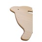 Beech Wooden Cutting Board Rabbit Shape 25x20.5 cm Beech Wooden Cutting Board Rabbit Shape 25x20.5 cm