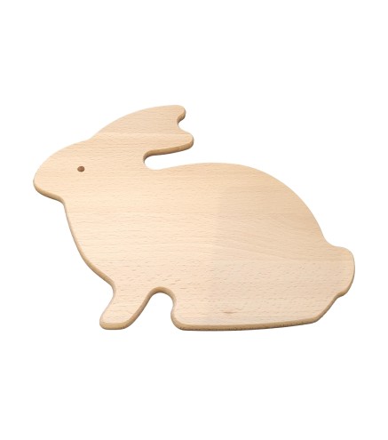 Beech Wooden Cutting Board Rabbit Shape 25x20.5 cm
