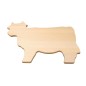 Beech Wooden Cutting Board Cow Shape 28x20 cm