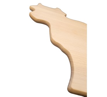 Cow Shape Beech Cutting Board 28x20 cm